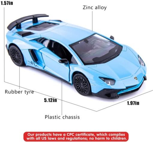 TGRCM-CZ 1/36 Scale Aventador LP700-4 Casting Car Model - Image 2
