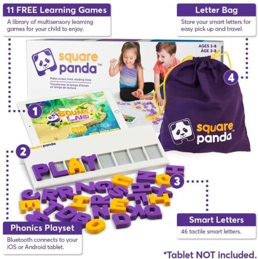 Square Panda Multisensory Phonics Playset for Kids Learning to Read - Image 2