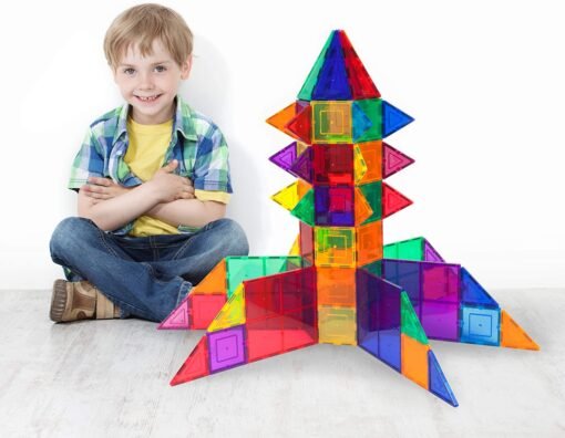 PicassoTiles 100 Piece Set 100pcs Magnet Building Tiles - Image 3