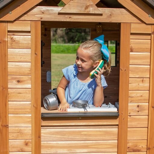 All Cedar Wooden Playhouse - Image 3